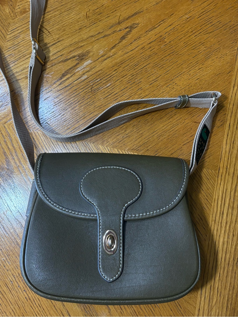 Dooney & Bourke Olive Green Crossbody Saddle Bag